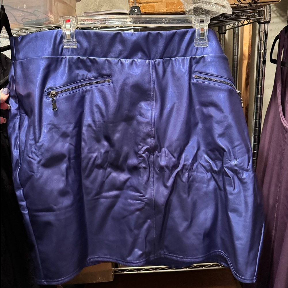 Torrid Shiny Leather Skirt